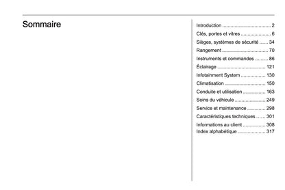 2023-2024 Opel Vivaro Owner's Manual | French