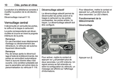 2023-2024 Opel Vivaro Owner's Manual | French