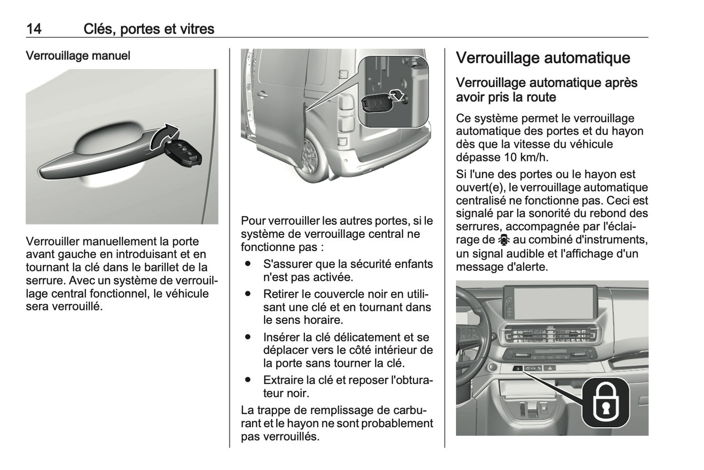 2023-2024 Opel Vivaro Owner's Manual | French