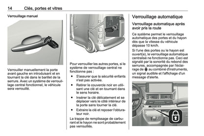 2023-2024 Opel Vivaro Owner's Manual | French