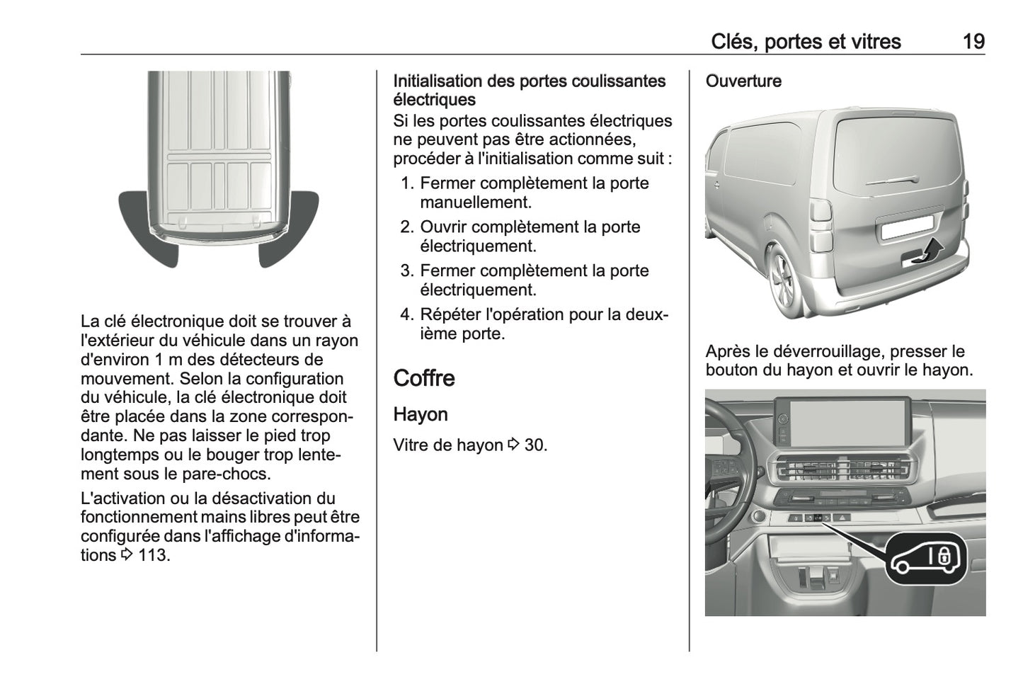 2023-2024 Opel Vivaro Owner's Manual | French
