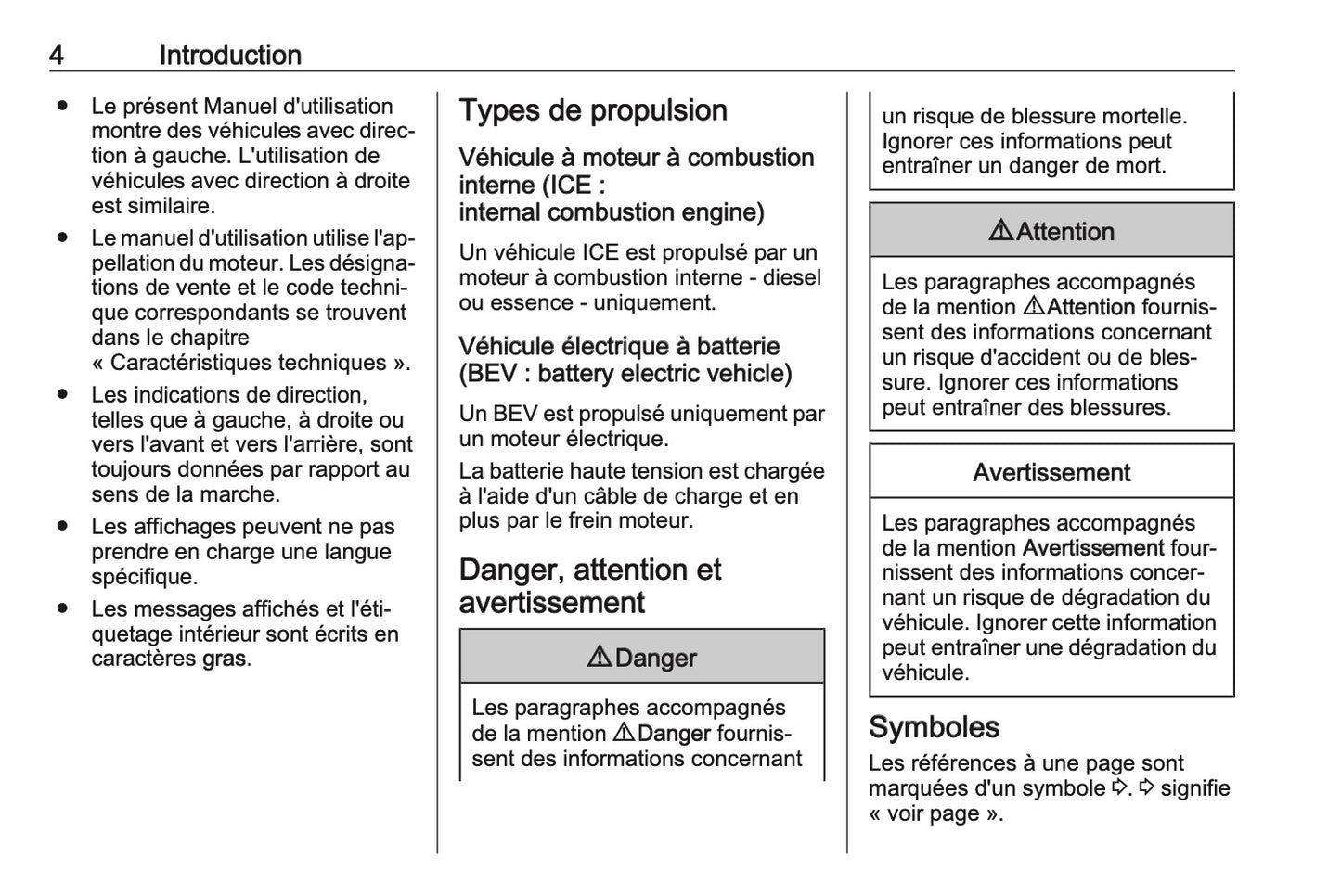 2023-2024 Opel Vivaro Owner's Manual | French