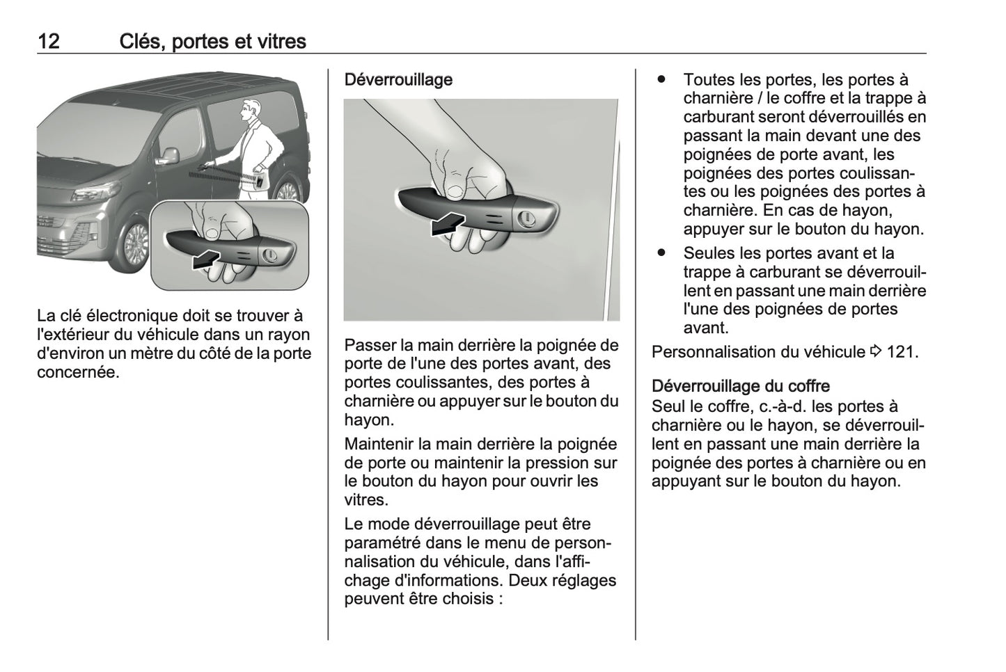 2024-2025 Opel Vivaro Owner's Manual | French