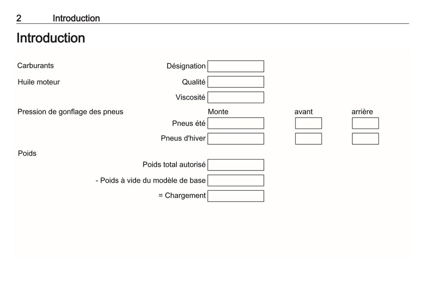 2024-2025 Opel Vivaro Owner's Manual | French