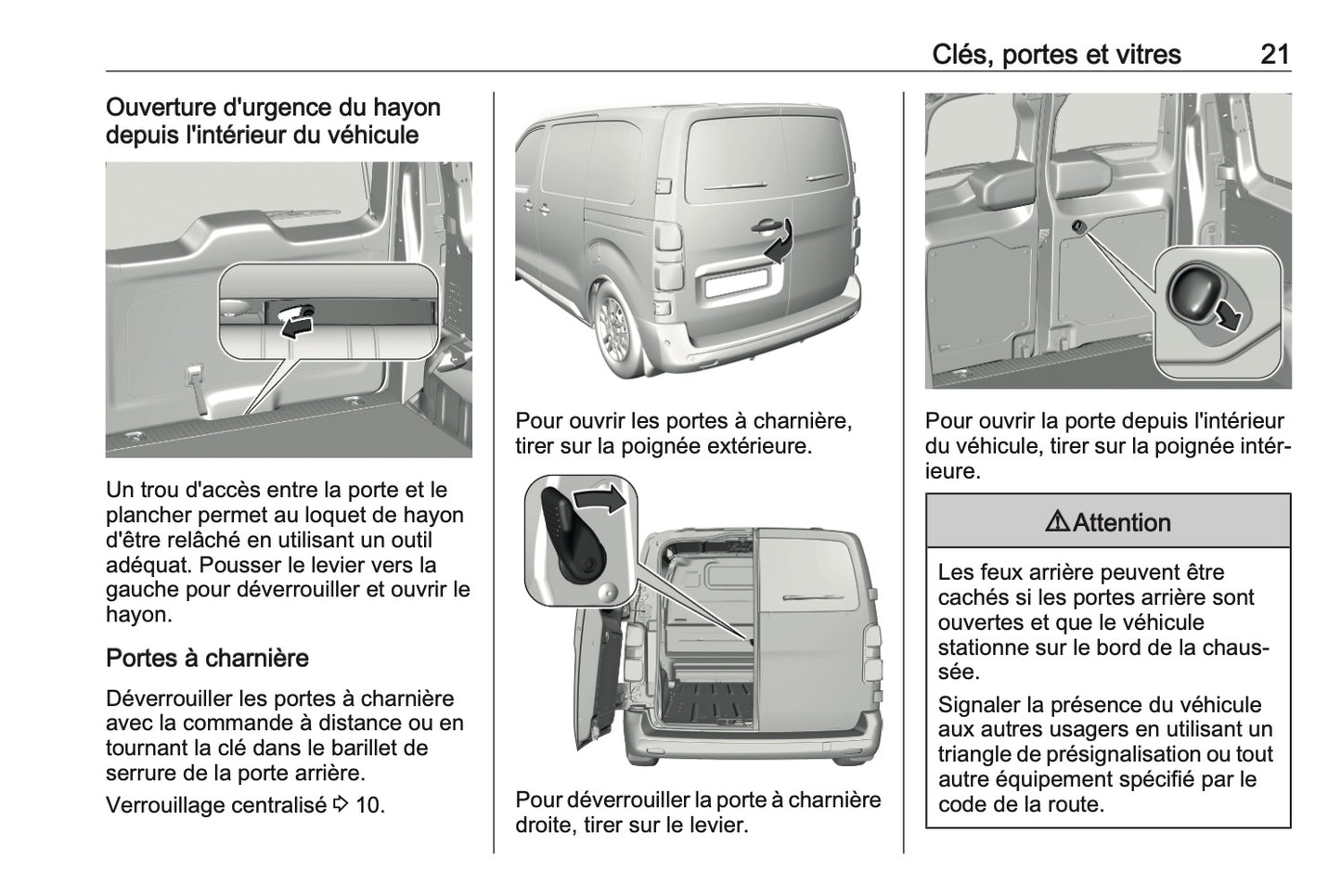 2024-2025 Opel Vivaro Owner's Manual | French