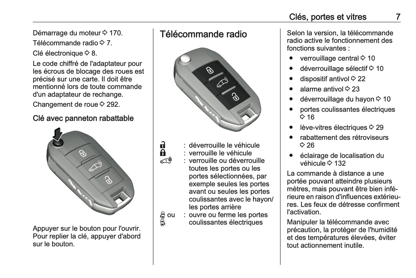 2024-2025 Opel Vivaro Owner's Manual | French