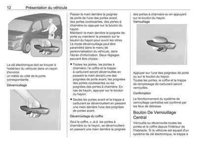 2025-2026 Opel Vivaro Owner's Manual | French