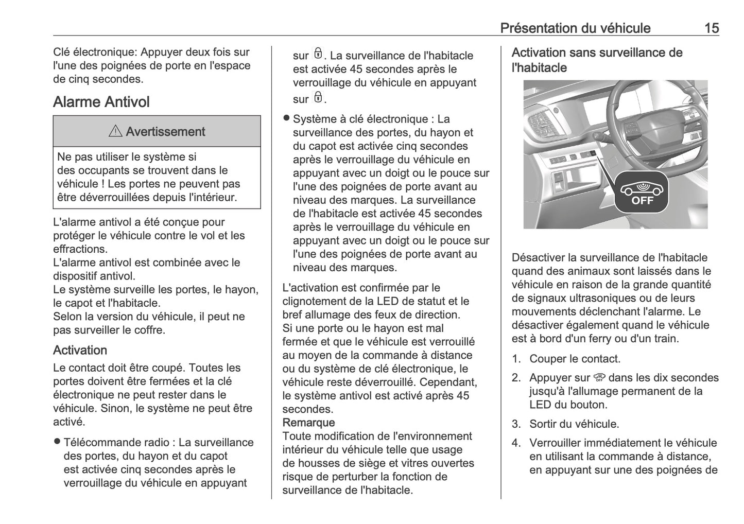 2025-2026 Opel Vivaro Owner's Manual | French