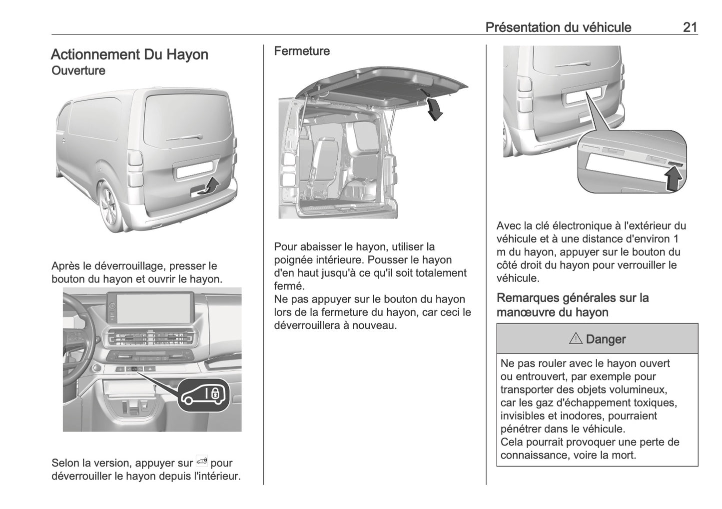 2025-2026 Opel Vivaro Owner's Manual | French