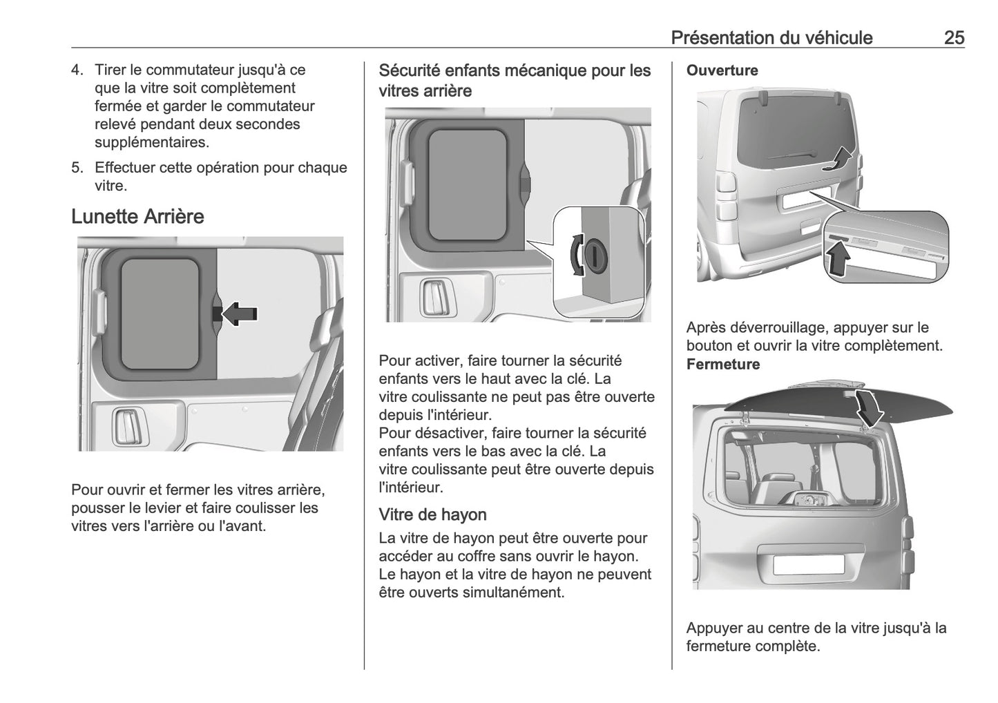 2025-2026 Opel Vivaro Owner's Manual | French