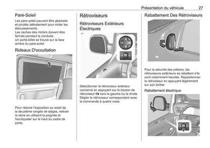 2025-2026 Opel Vivaro Owner's Manual | French