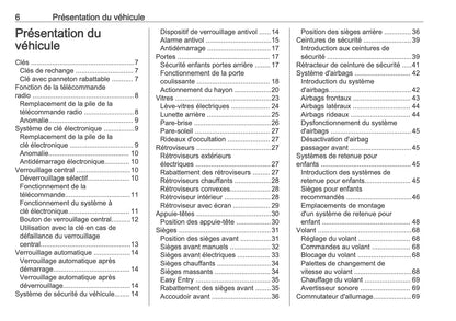 2025-2026 Opel Vivaro Owner's Manual | French