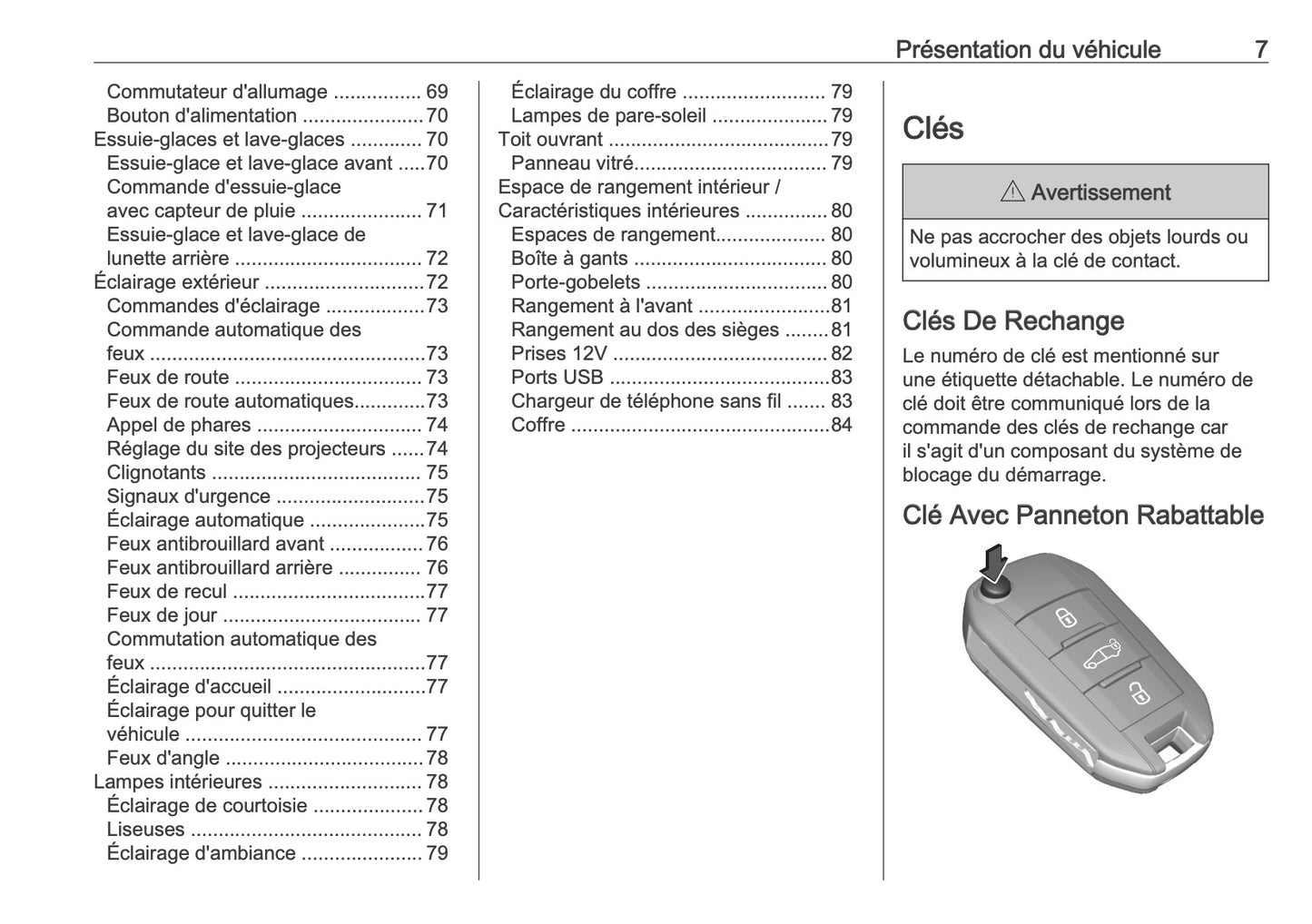 2025-2026 Opel Vivaro Owner's Manual | French