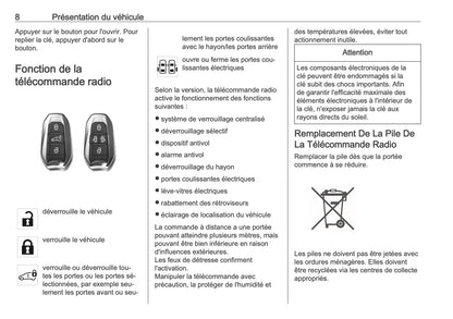 2025-2026 Opel Vivaro Owner's Manual | French