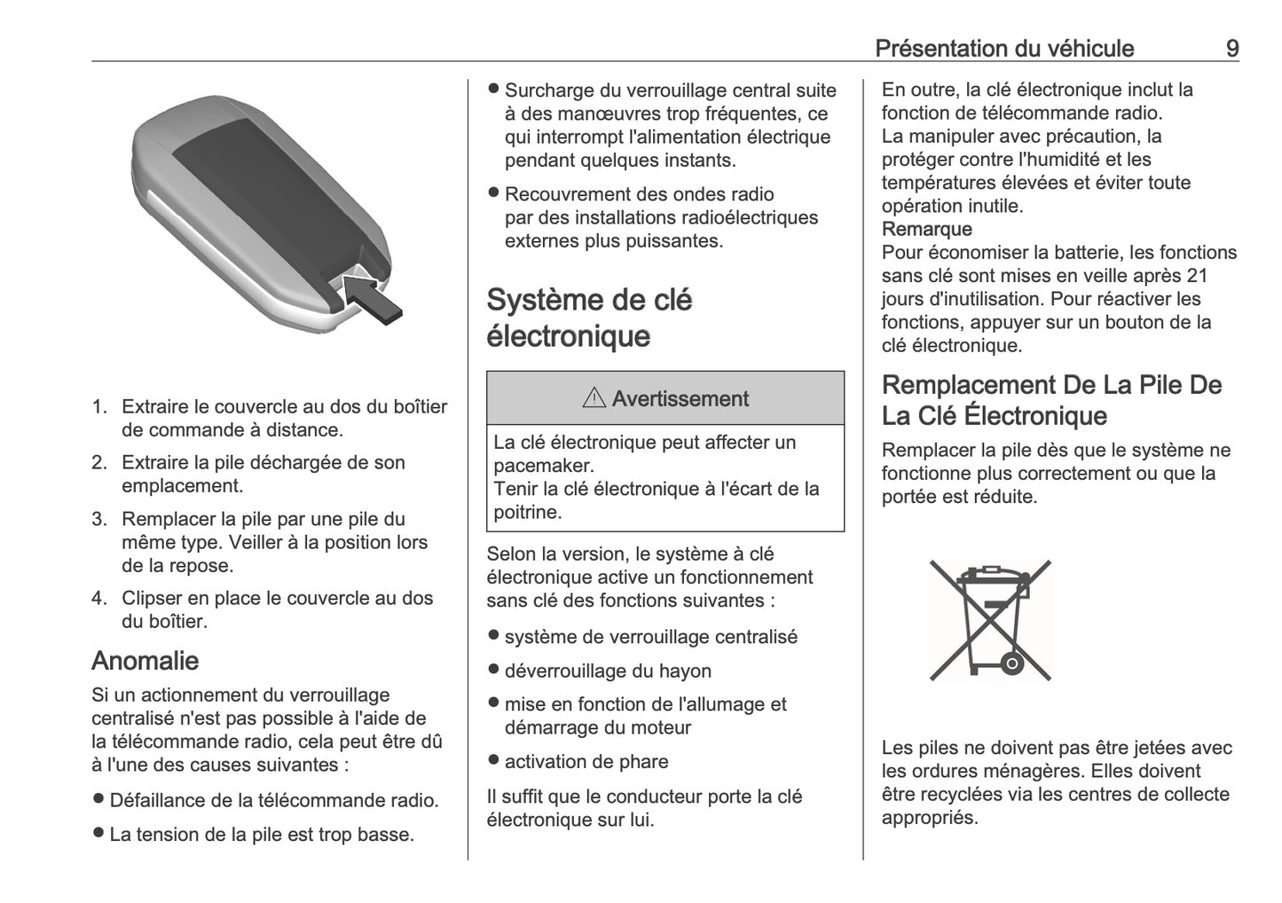 2025-2026 Opel Vivaro Owner's Manual | French