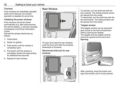 2025-2026 Opel Vivaro Owner's Manual | English
