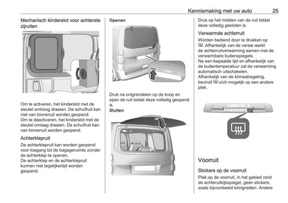 2025-2026 Opel Vivaro Owner's Manual | Dutch