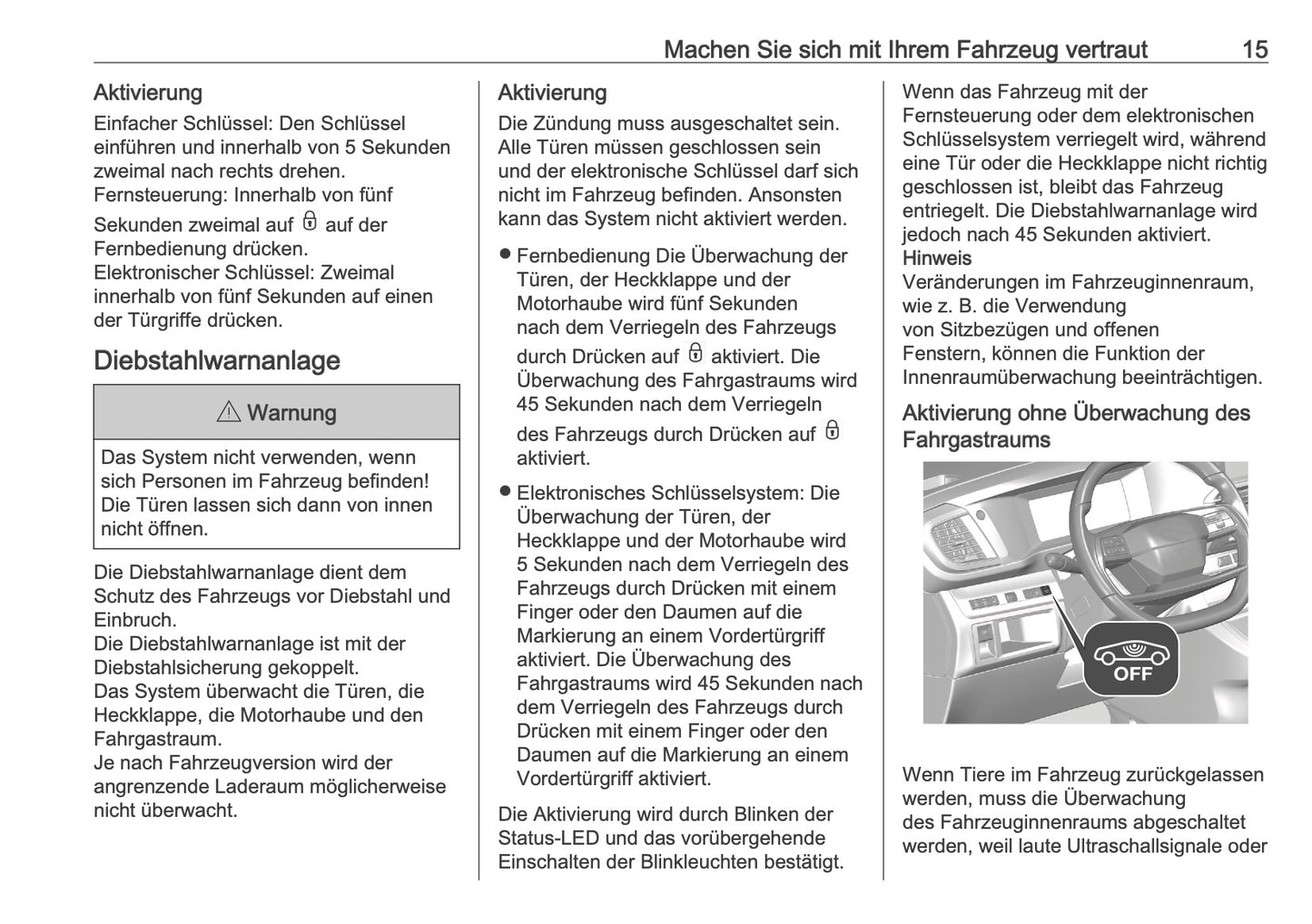 2025-2026 Opel Zafira Life Owner's Manual | German
