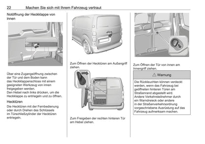2025-2026 Opel Zafira Life Owner's Manual | German