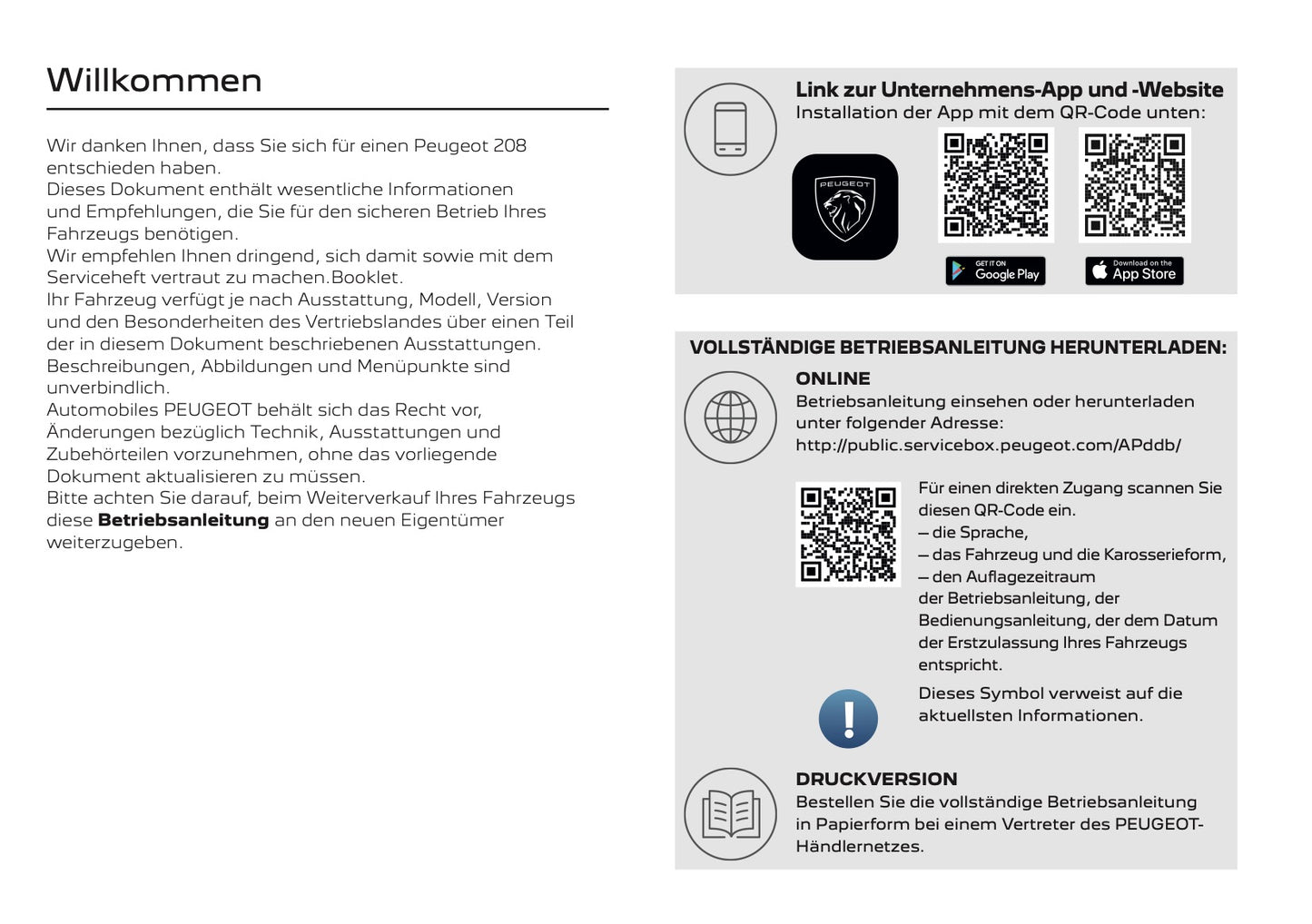 2025 Peugeot 2008 Bedienungsanleitung | Deutsch