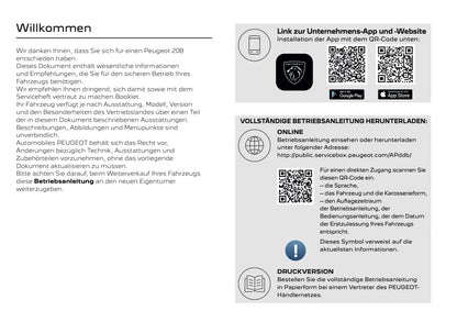 2025 Peugeot 2008 Bedienungsanleitung | Deutsch