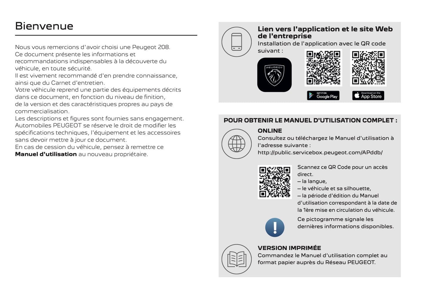2025 Peugeot 2008 Manuel du propriétaire | Français