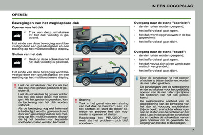 2011-2013 Peugeot 207 CC Owner's Manual | Dutch