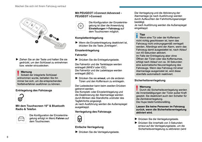 2025 Peugeot 208/e-208 Owner's Manual | German