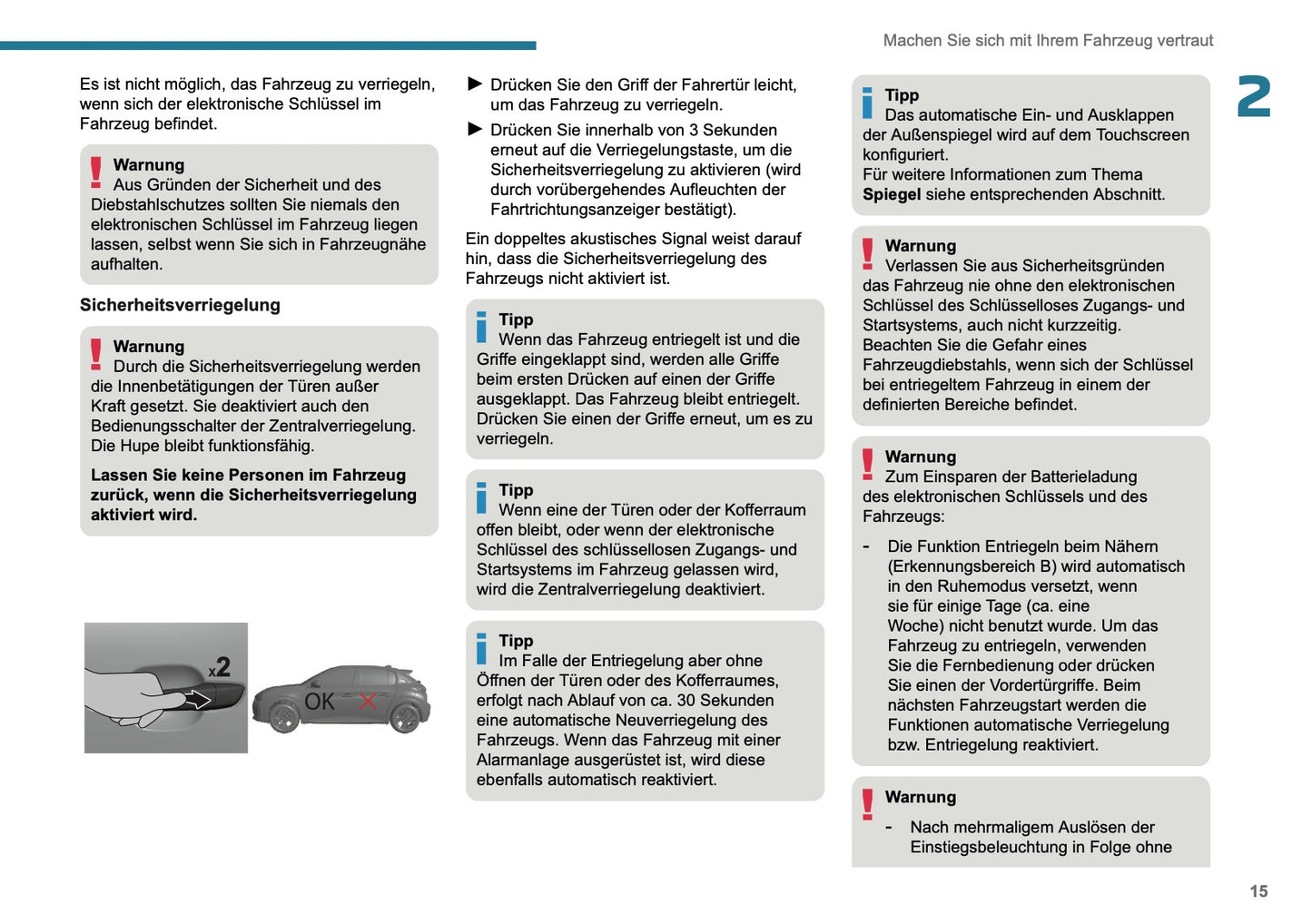 2025 Peugeot 208/e-208 Owner's Manual | German