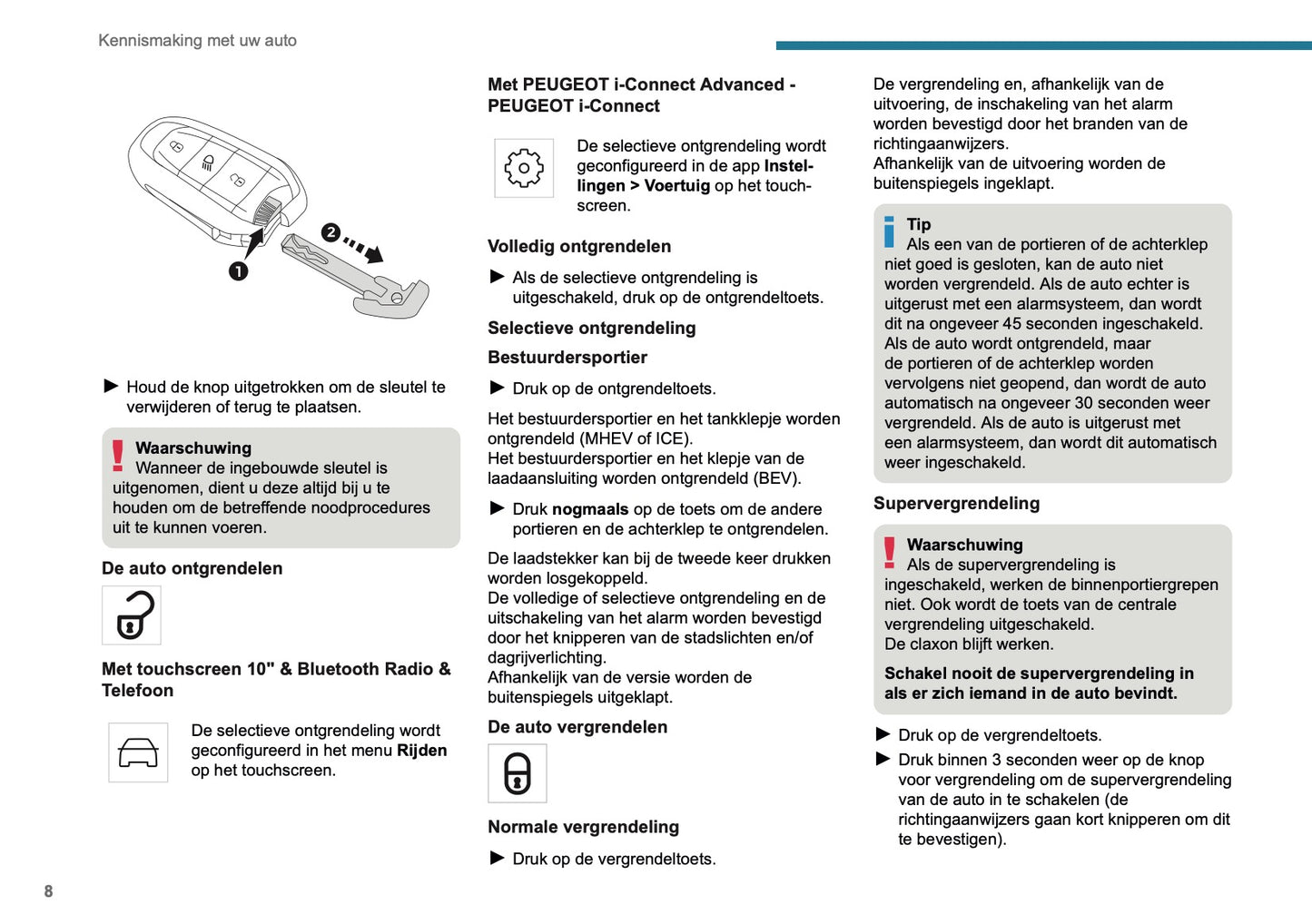 2025 Peugeot 208/e-208 Owner's Manual | Dutch