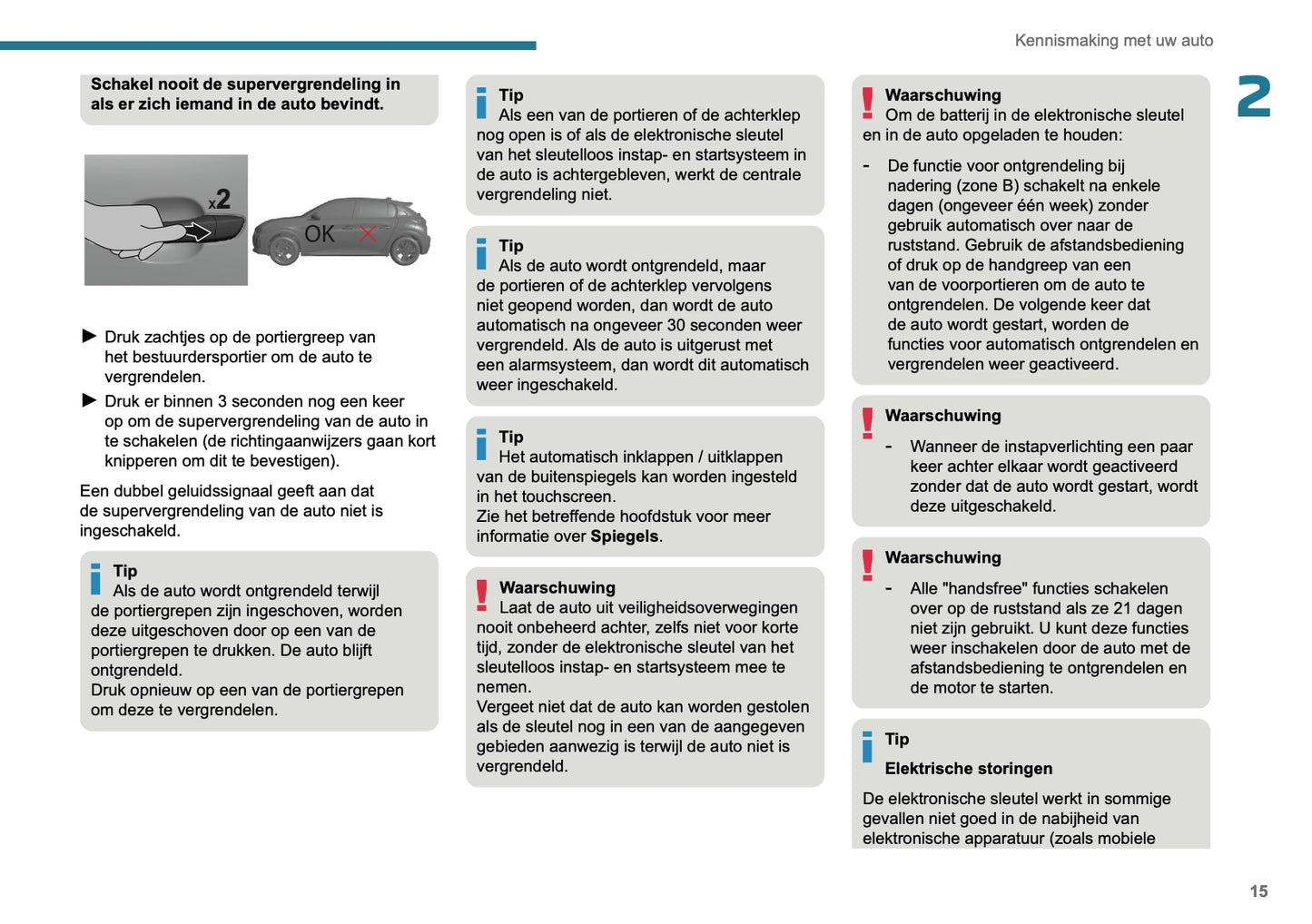 2025 Peugeot 208/e-208 Owner's Manual | Dutch