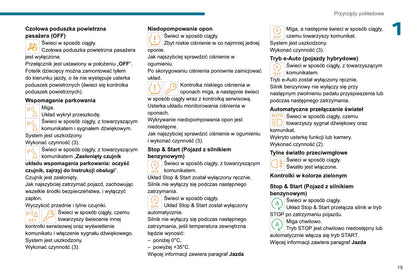 2023-2025 Peugeot 208 Owner's Manual | Polish