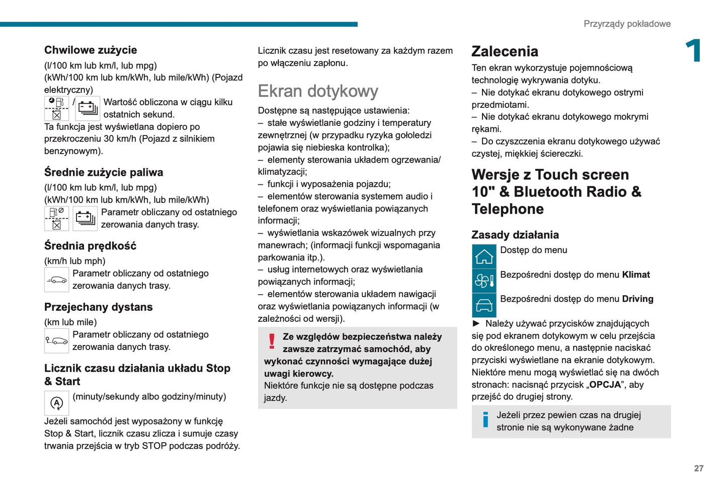 2023-2025 Peugeot 208 Owner's Manual | Polish