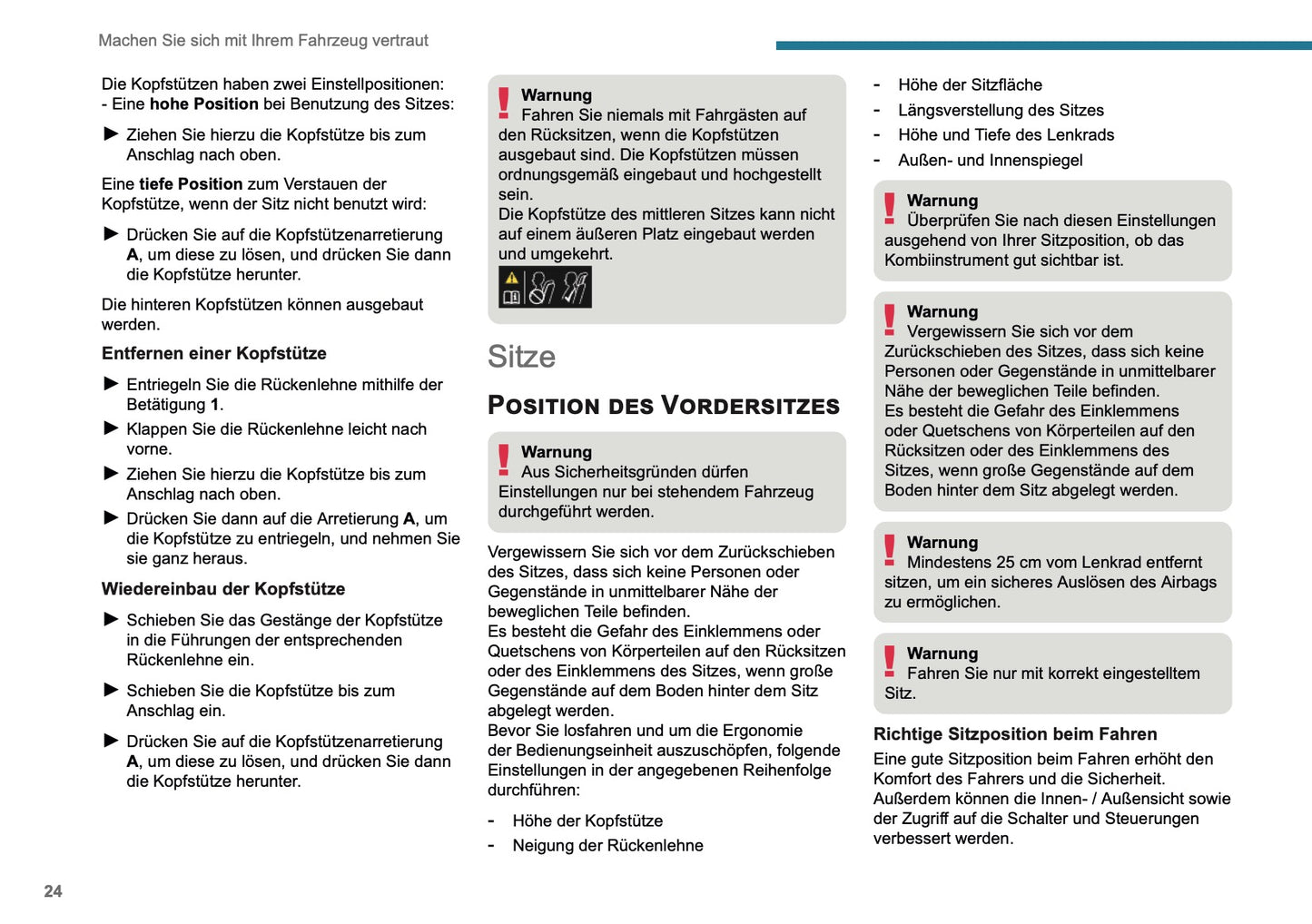 2025-2026 Peugeot 3008/5008 Owner's Manual | German