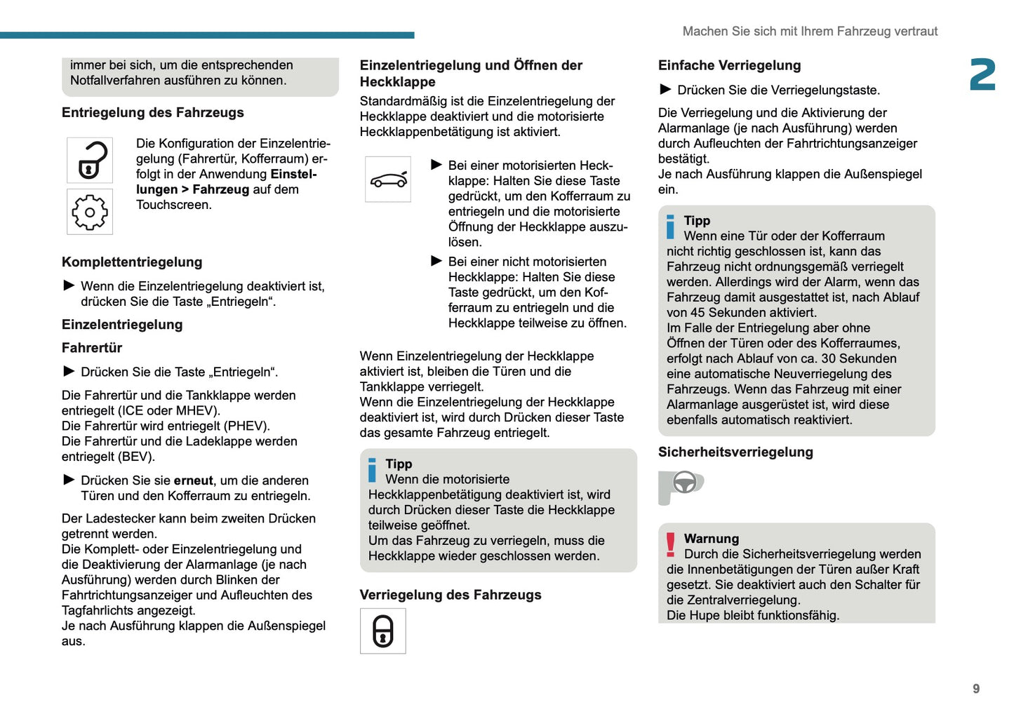 2025-2026 Peugeot 308 Owner's Manual | German