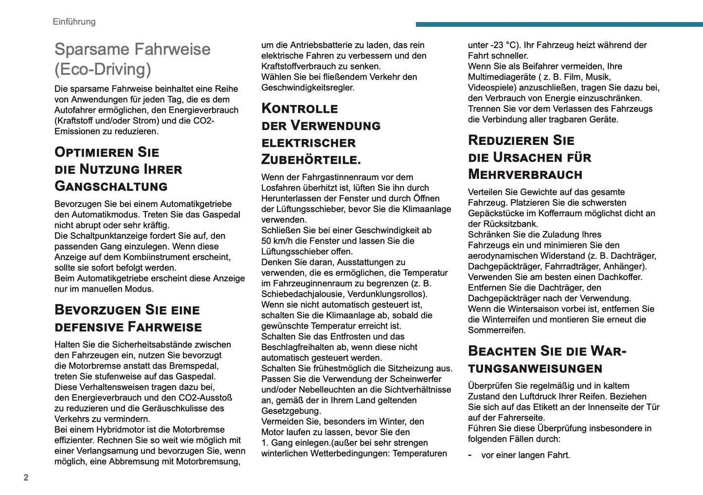 2025-2026 Peugeot 308 Owner's Manual | German