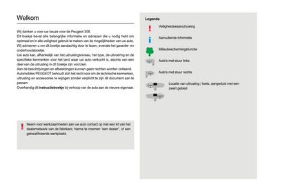 2022-2023 Peugeot 308/308 SW Gebruikershandleiding | Nederlands