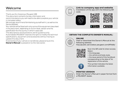 2026 Peugeot 408 Owner's Manual | English