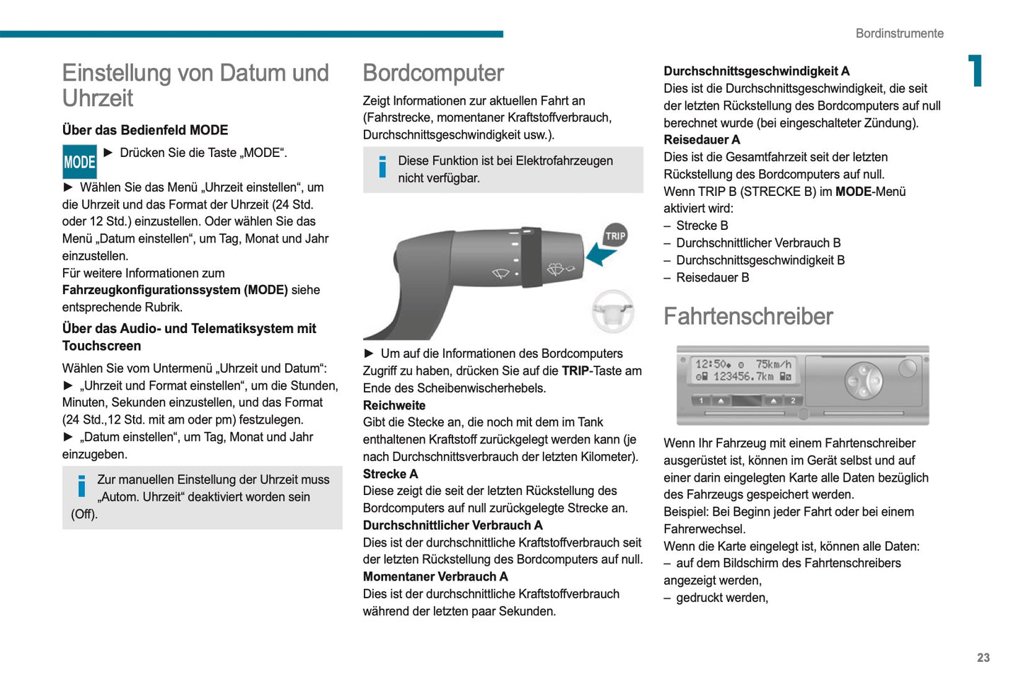 2021-2024 Peugeot Boxer Owner's Manual | German