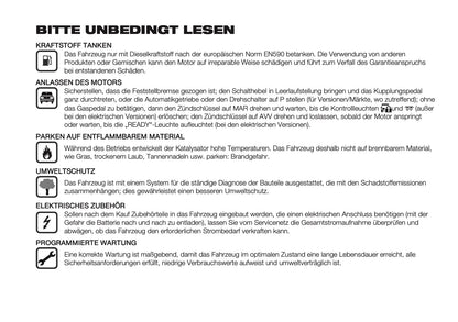 2025 Peugeot Boxer Owner's Manual | German