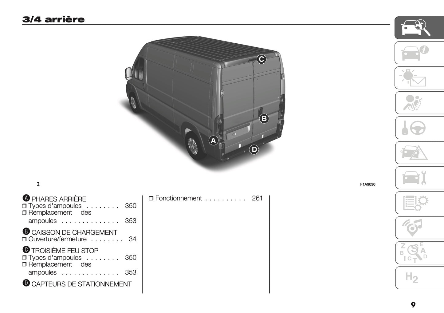 2025 Peugeot Boxer Owner's Manual | French