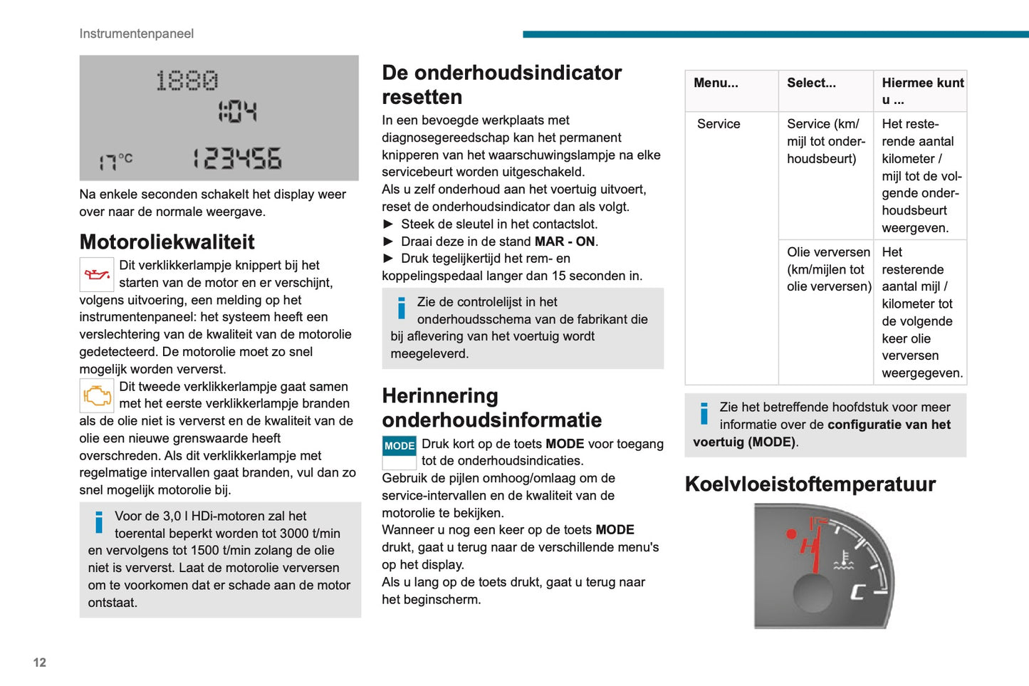 2019-2020 Peugeot Boxer Owner's Manual | Dutch