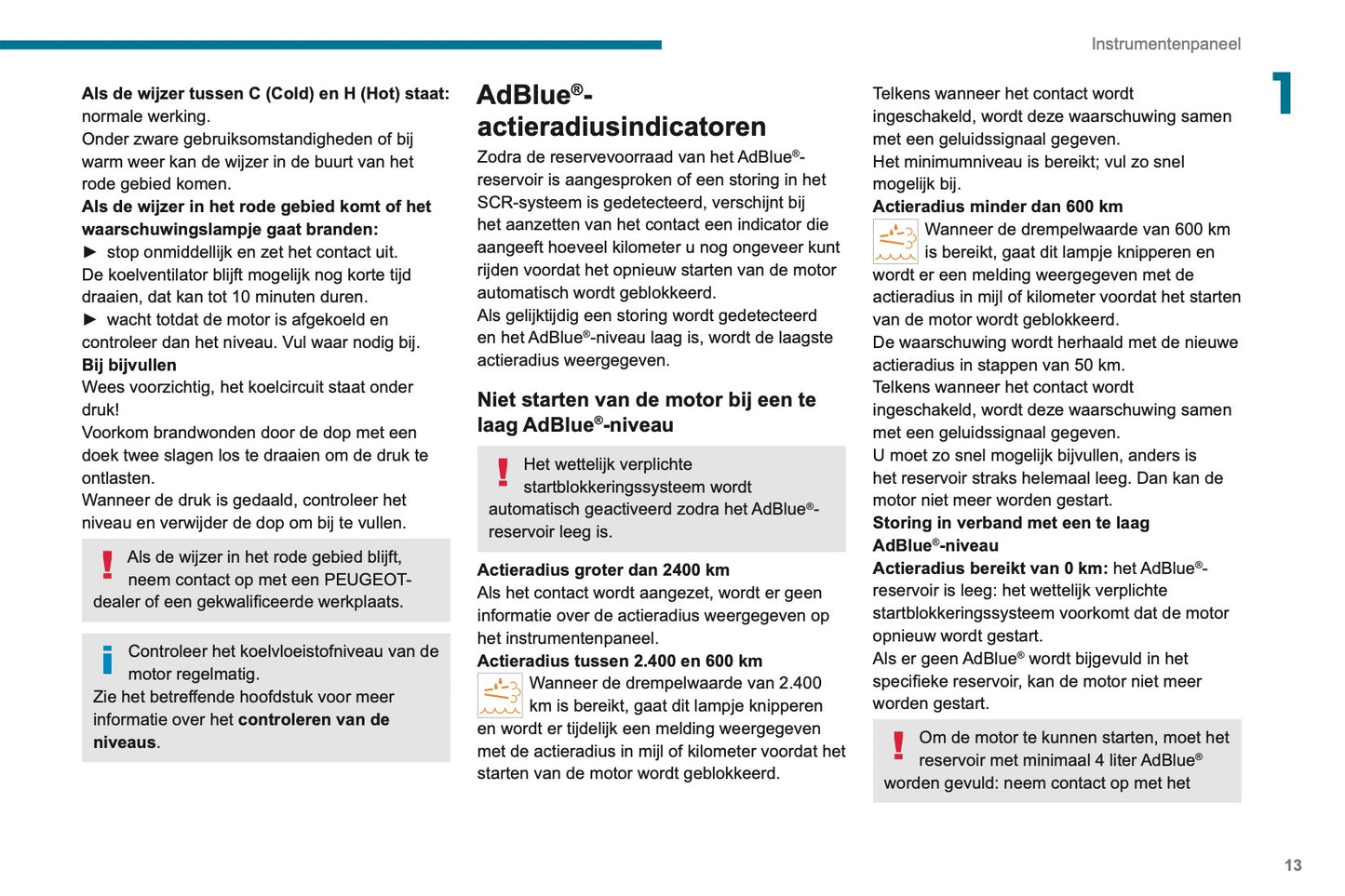 2019-2020 Peugeot Boxer Owner's Manual | Dutch