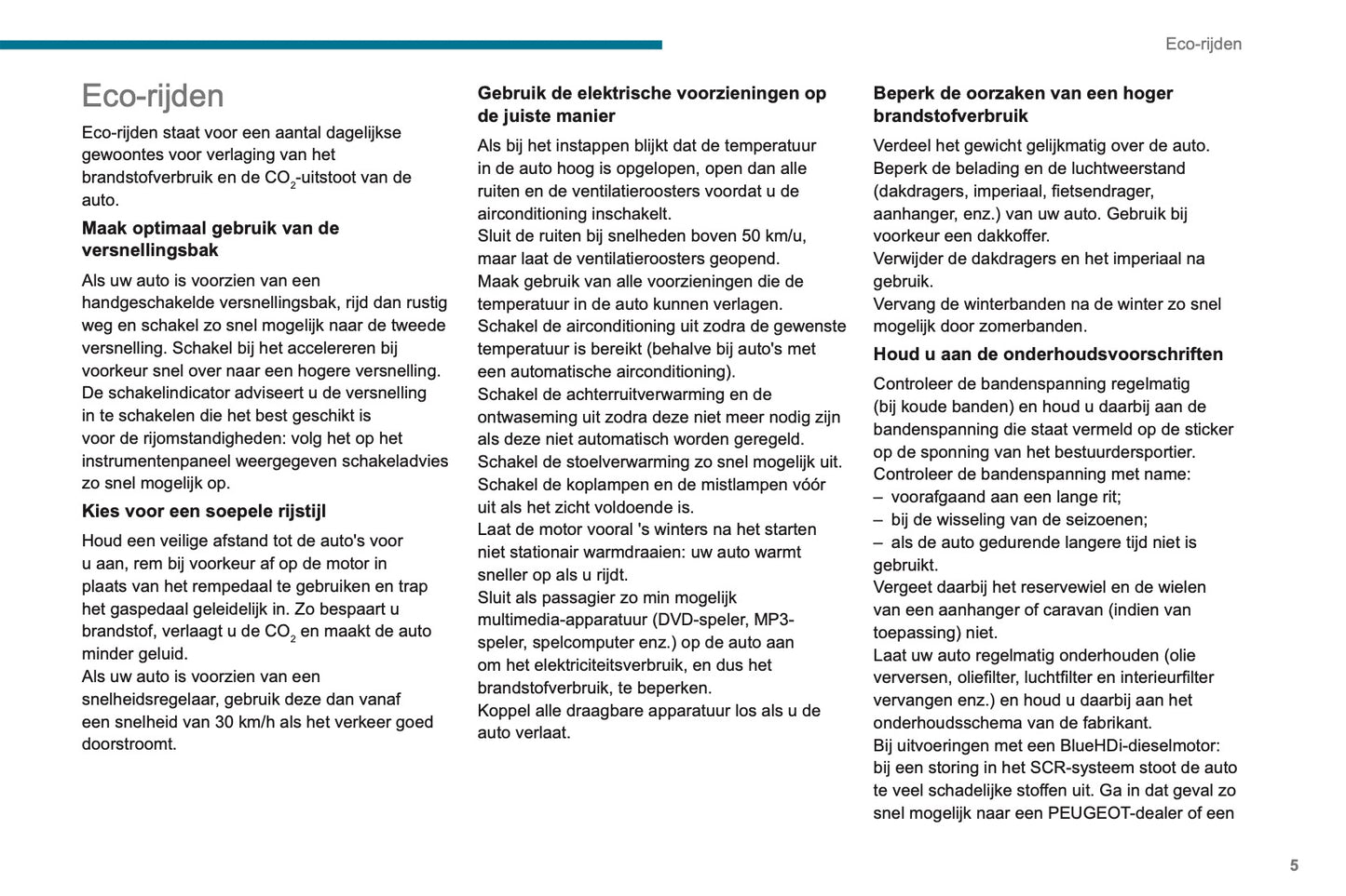 2019-2020 Peugeot Boxer Owner's Manual | Dutch