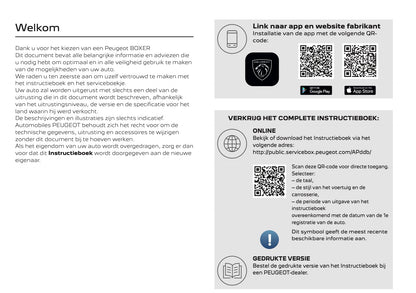 2025 Peugeot Boxer Gebruikershandleiding | Nederlands