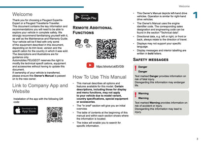 2025 Peugeot Expert/Traveller Owner's Manual | English