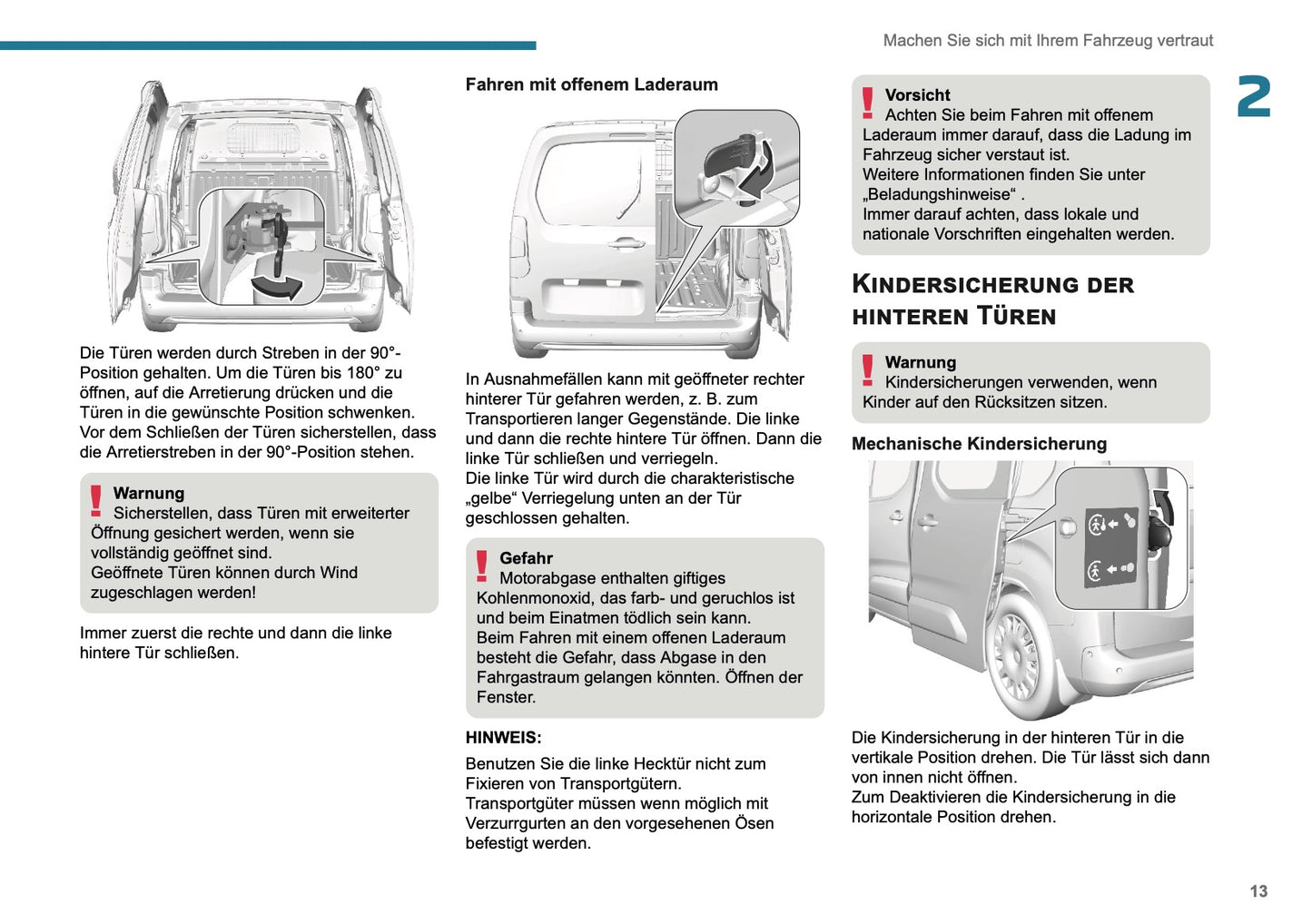 2025 Peugeot Rifter/Partner Owner's Manual | German