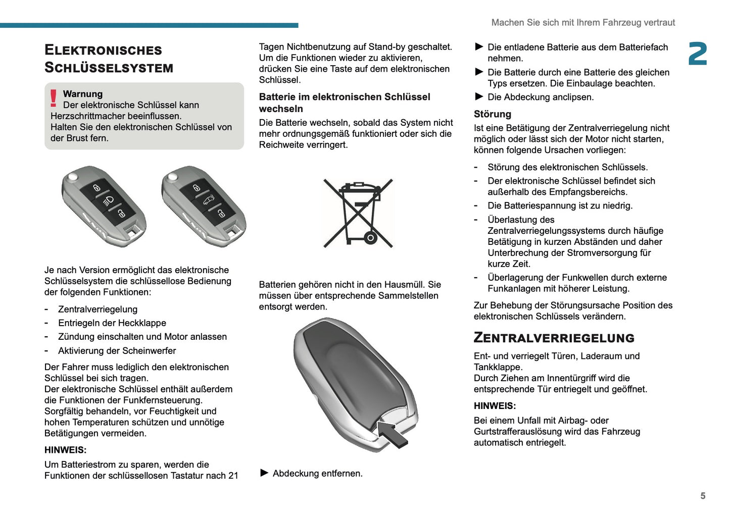 2025 Peugeot Rifter/Partner Owner's Manual | German