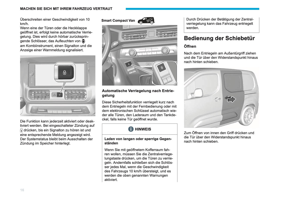2026 Peugeot Rifter/Partner Bedienungsanleitung | Deutsch