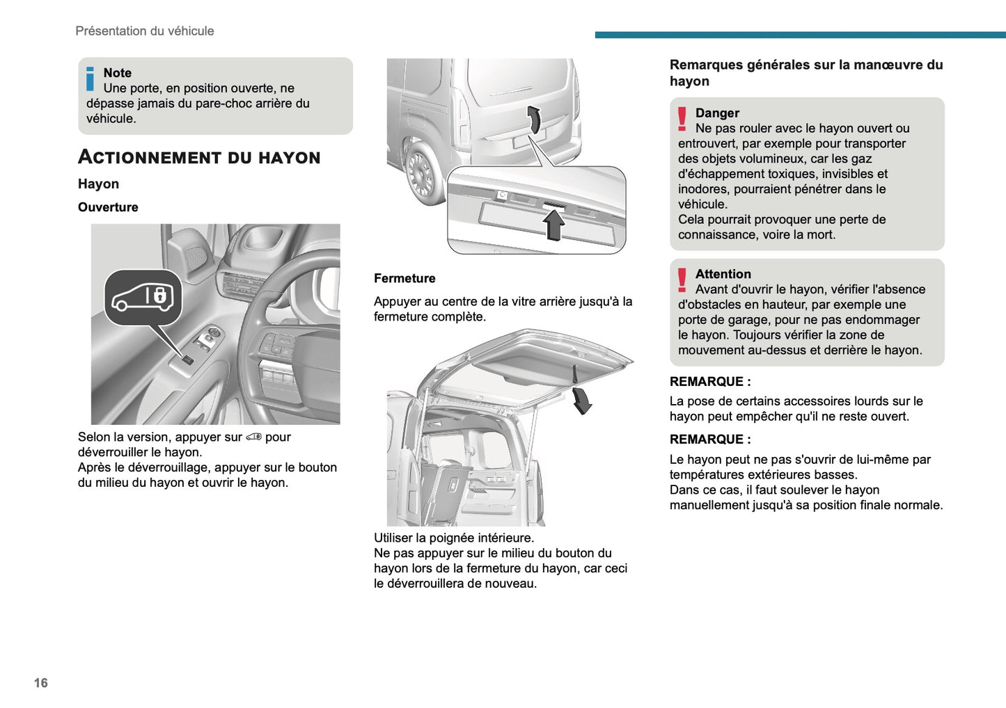 2025 Peugeot Rifter/Partner Manuel du propriétaire | Français